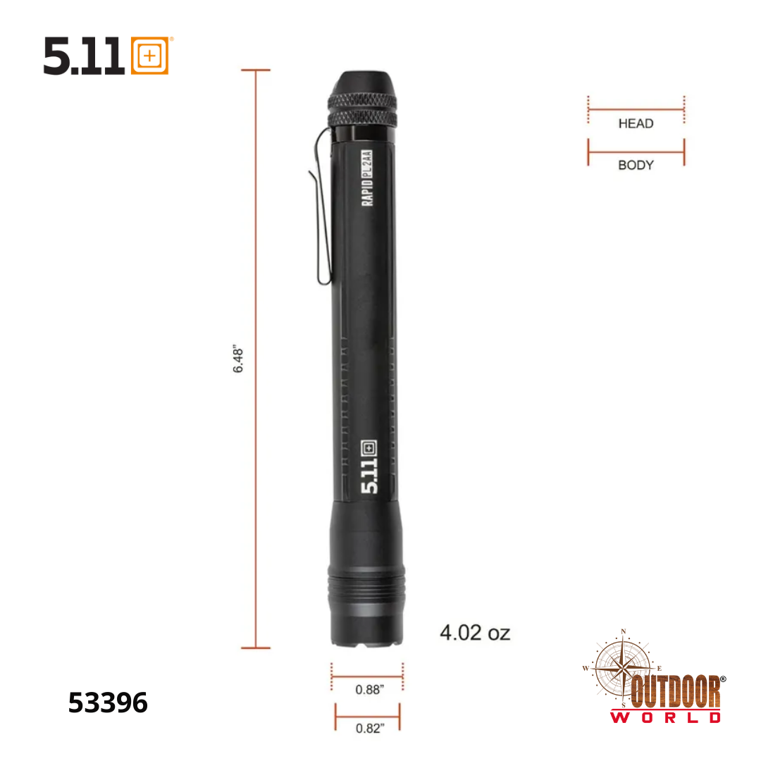 5.11 RAPID PL 2AA FLASHLIGHT - #53396