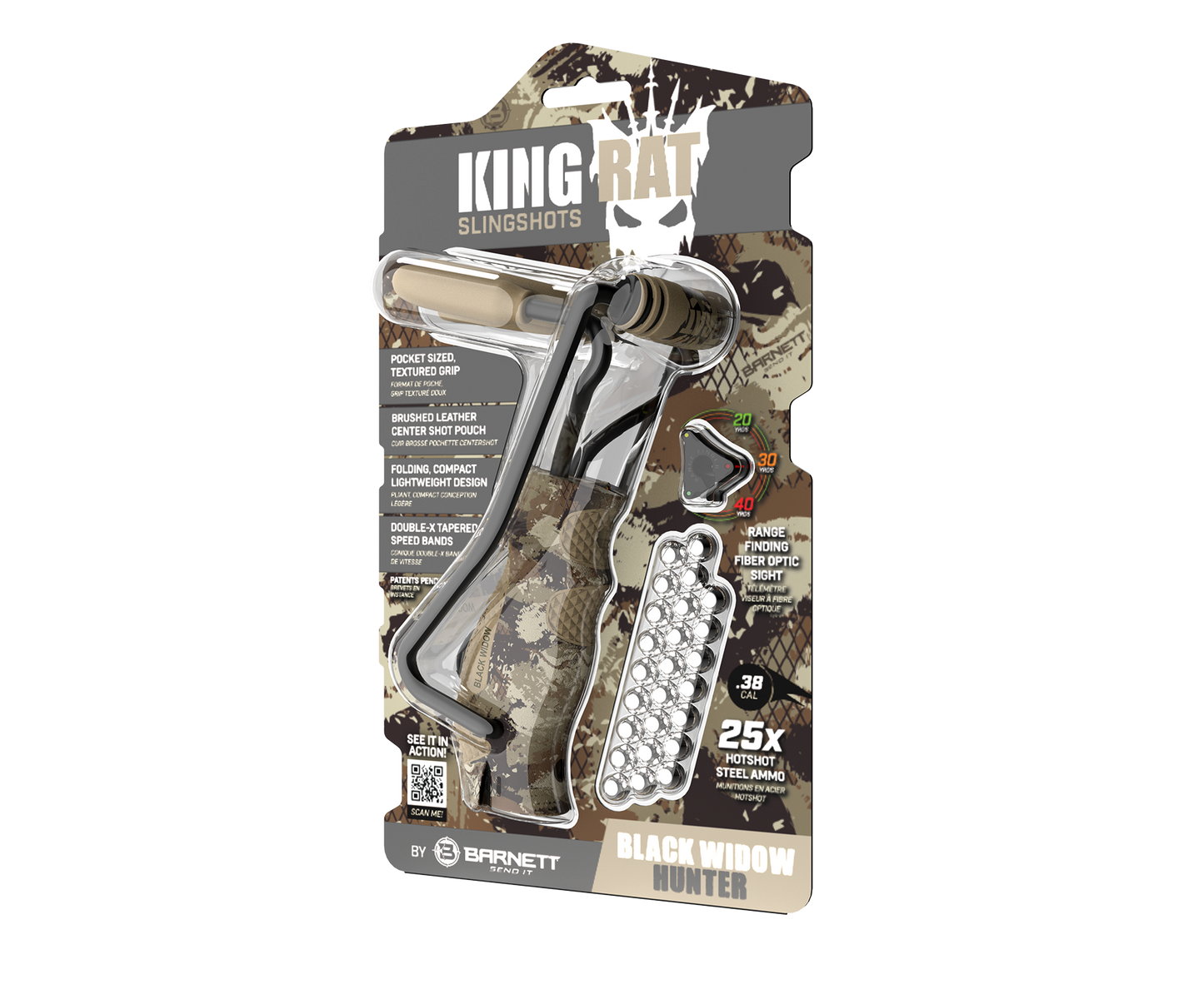 King Rat Slingshots Black Widow Hunter™
