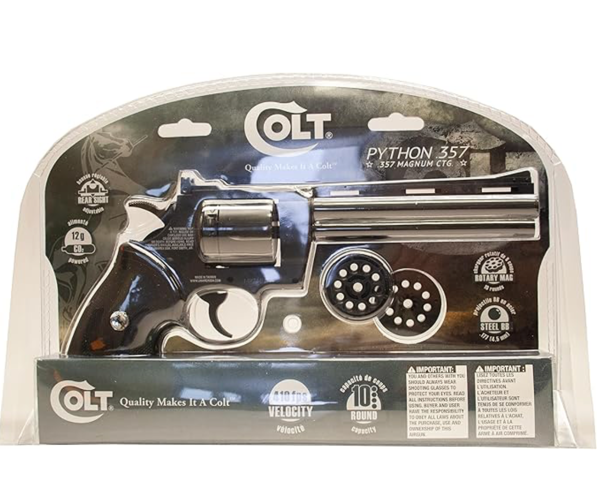 COLT 6 INCH PYTHON .177 C02 BLACK DISPARO