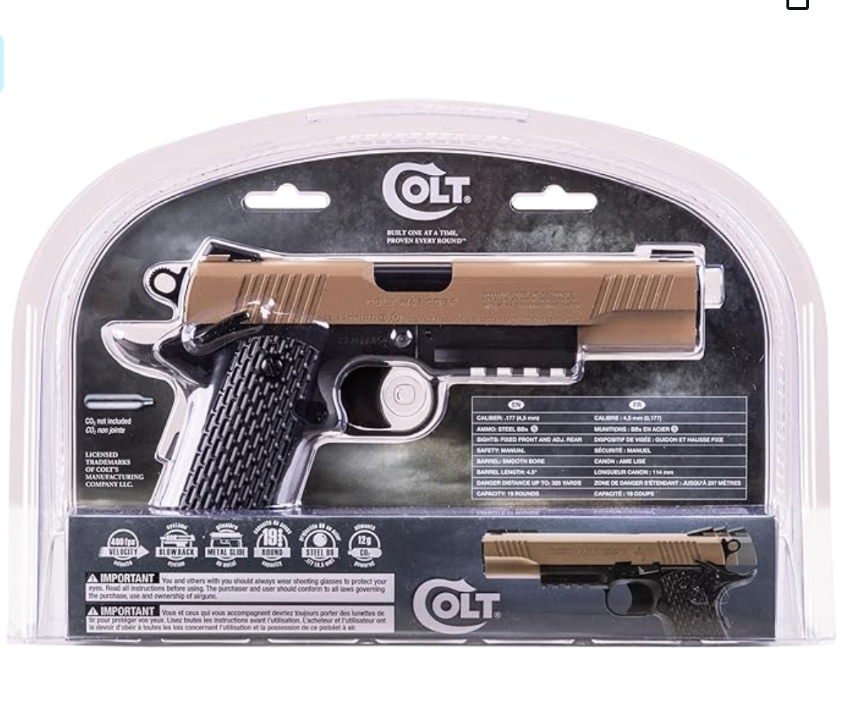 Colt M45 CQBP Blowback .177 BB Pistola de aire disparo