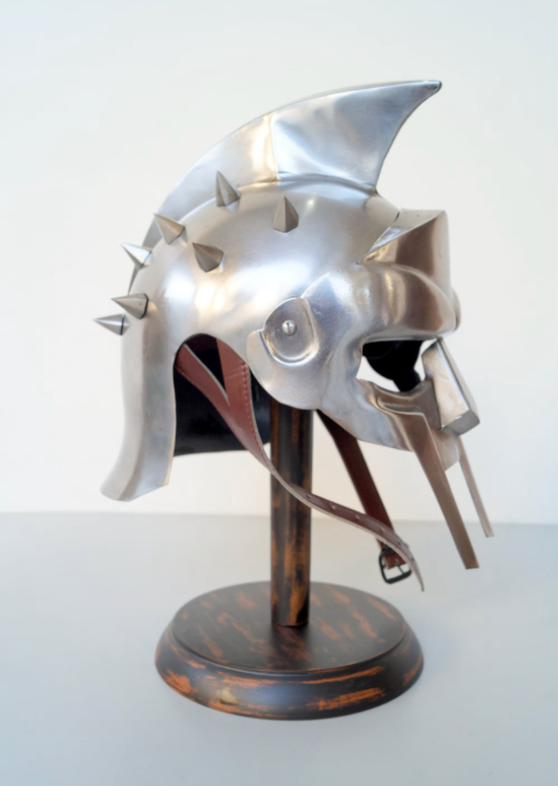 Gladiator Spike Helmet Hand Made STAND