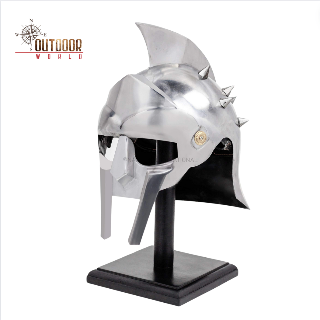 Gladiator Spike Helmet Hand Made STAND