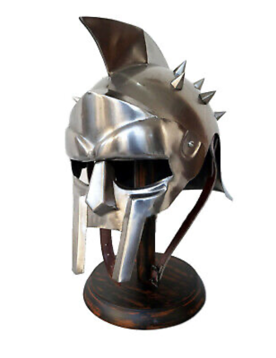 Gladiator Spike Helmet Hand Made STAND