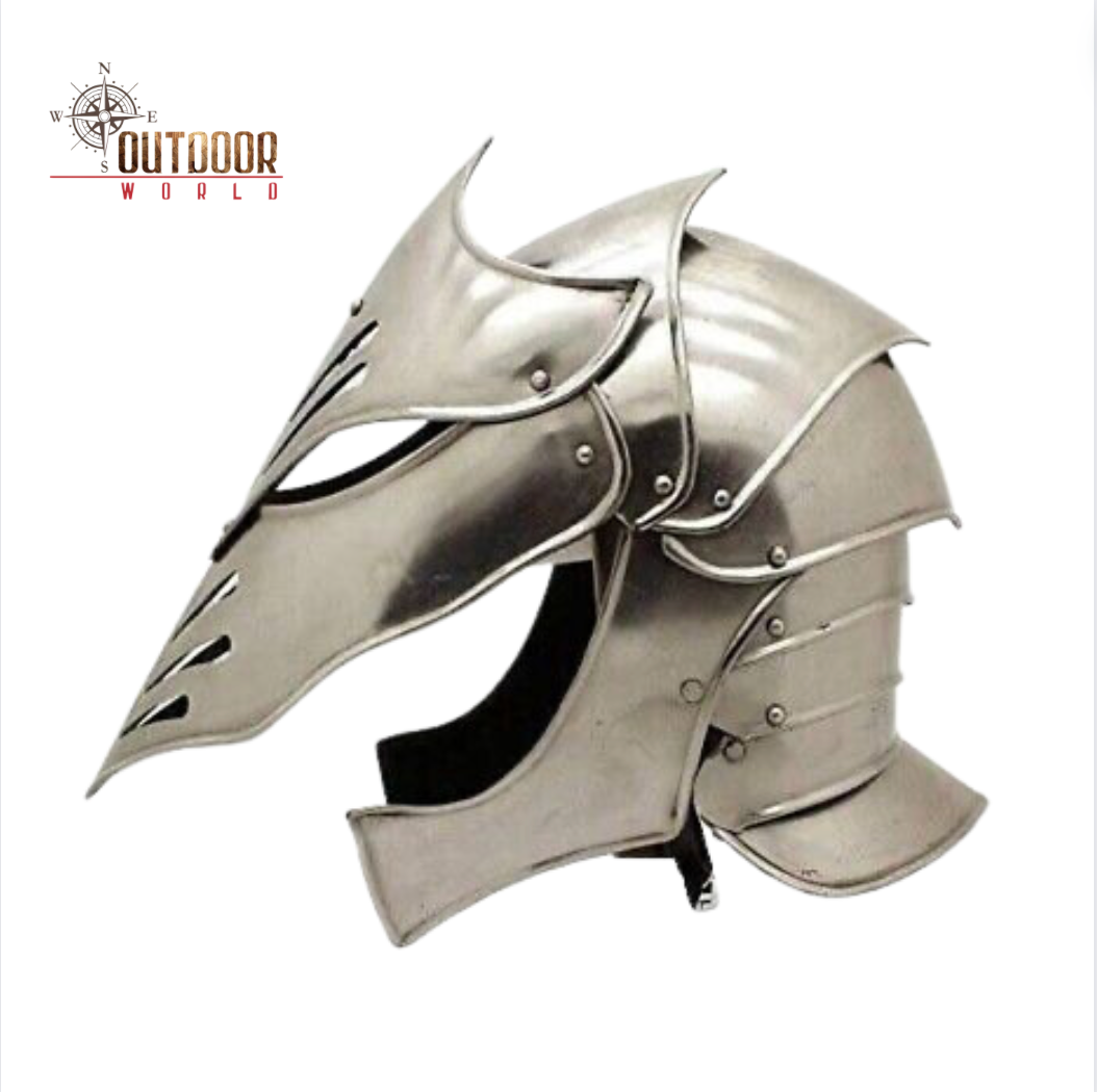 Medieval Warrior Steel Armageddon Helmet w/Leather Liner