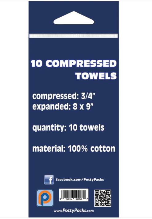 10 Compressed Towels