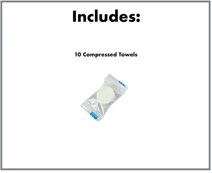 10 Compressed Towels