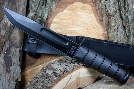 KA-BAR 1211 Blk Fighting Cuchillo con vaina