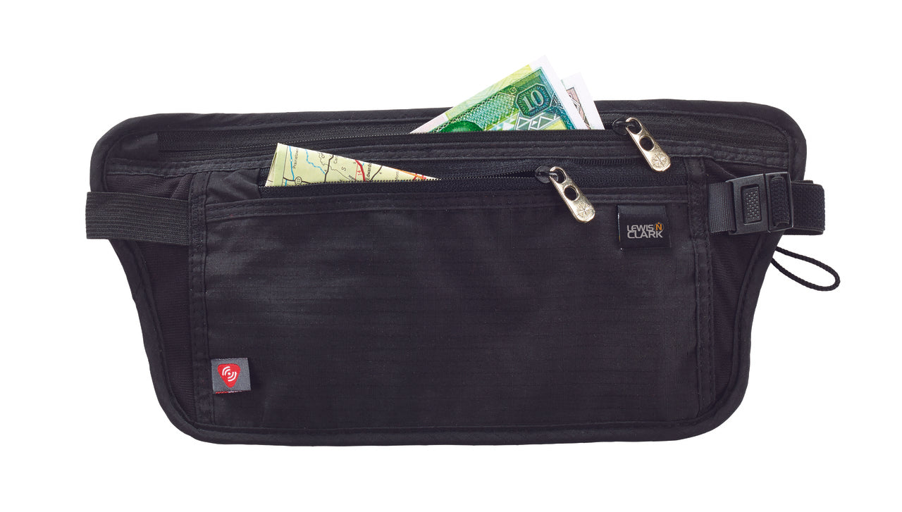 RFID-BLOCKING WAIST STASH #1268BLK