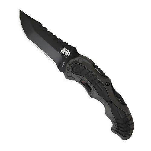 SWMP6 Assisted Folding Knife with 3.4in Clip Point Blade and Aluminum