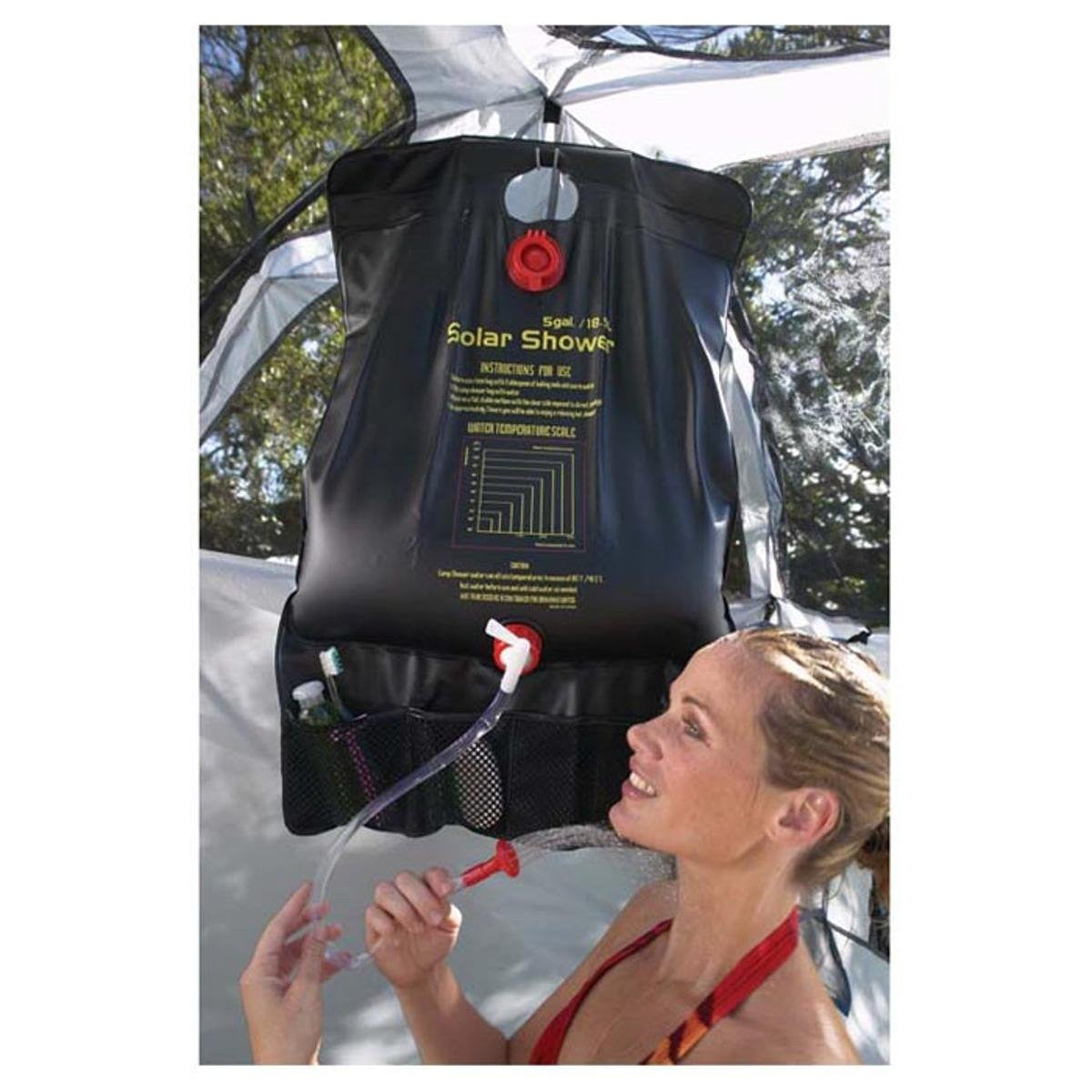 #15950 Texsport 5 Gallon Outdoor Portable Solar Shower for Camping Hiking Backpacking