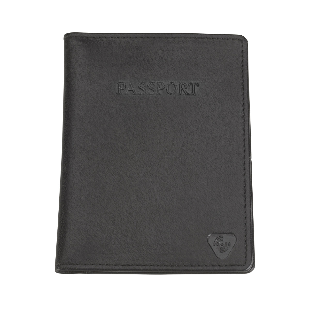 RFID-BLOCKING LEATHER PASSPORT WALLET #933BLK