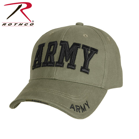 #9508 Rothco Deluxe Army Embroidered Low Profile Insignia Cap