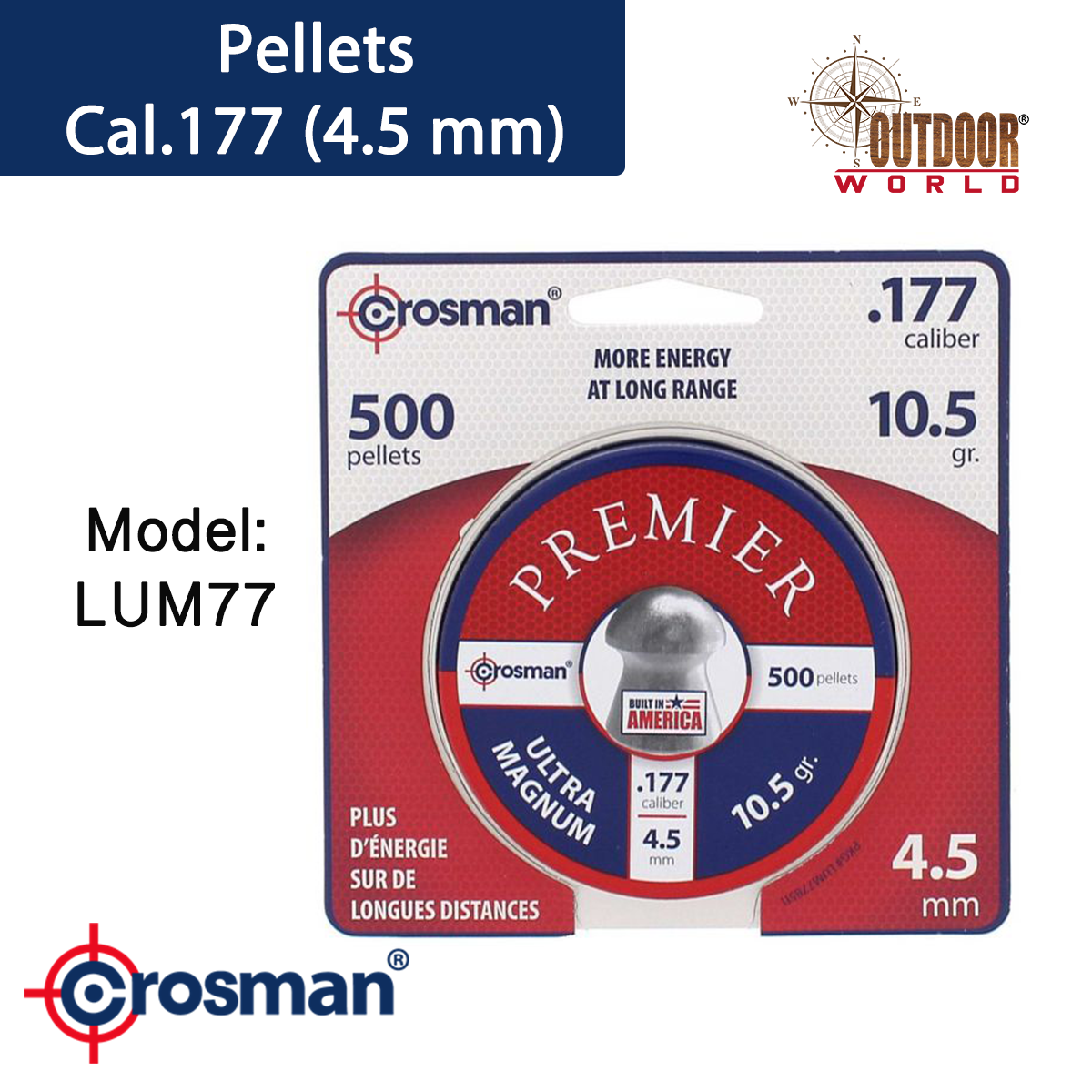 DOMED ULTRA MAGNUM PELLET CAL.177 (4.5 MM)
