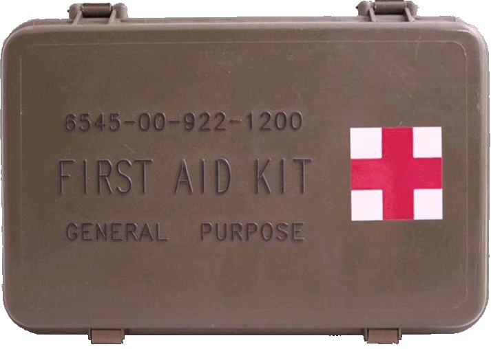 General Purpose First Aid Kit (Military Issued Case)
