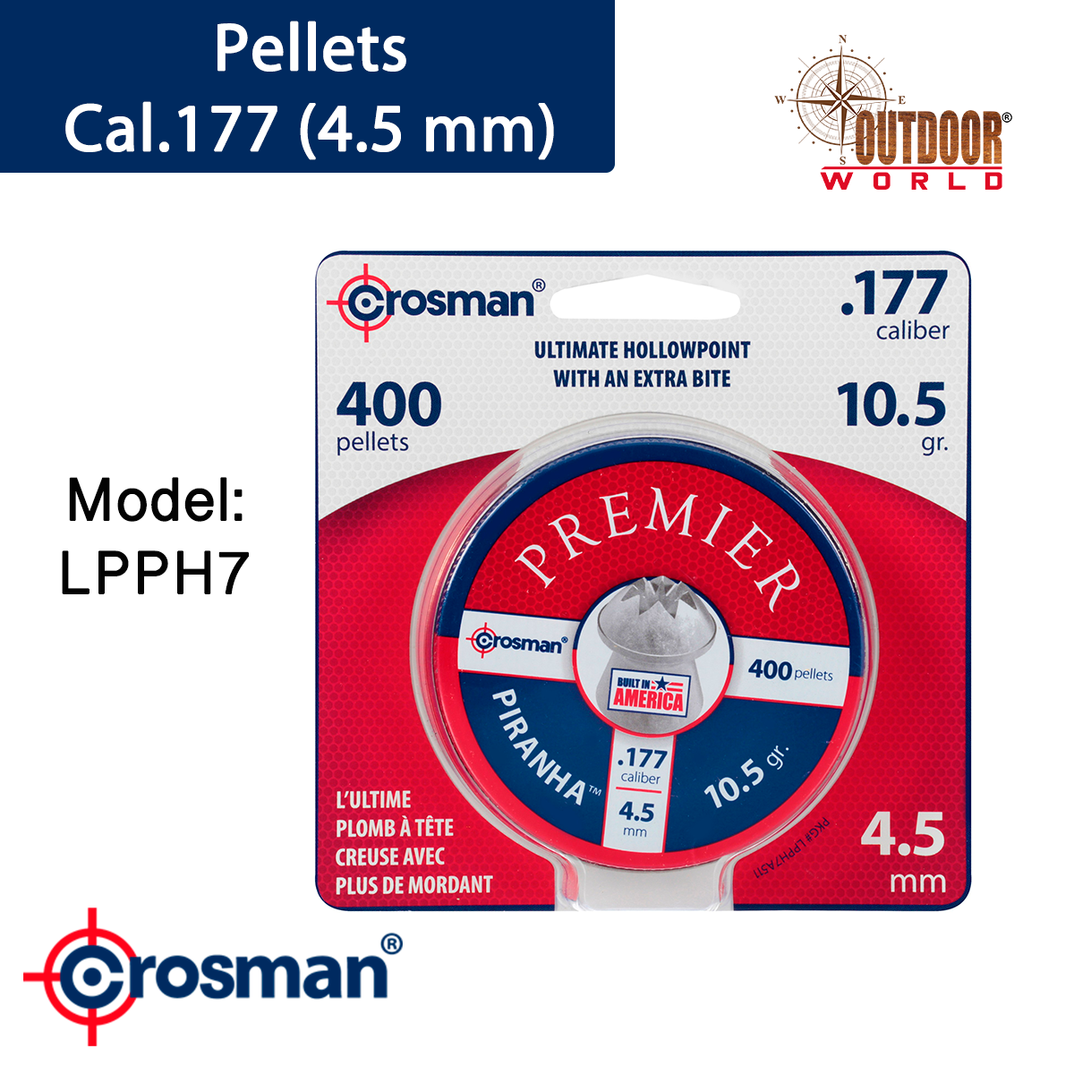 PIRANHA™ HOLLOW POINT PELLET (.177)