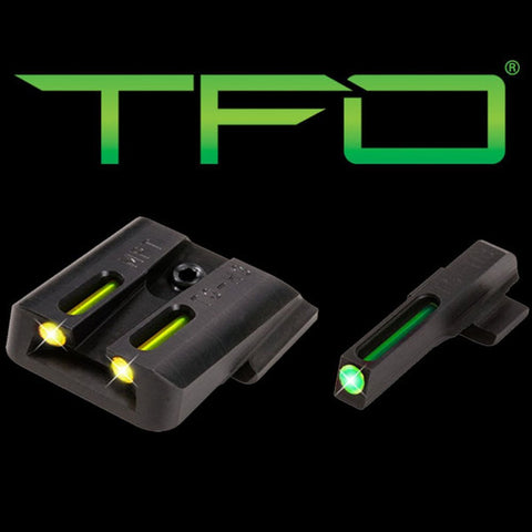 TRUGLO TFO™ TRITIUM/FIBER-OPTIC SIGHTS (GREE FRONT/ YELLOW REAR) SIG SAUER