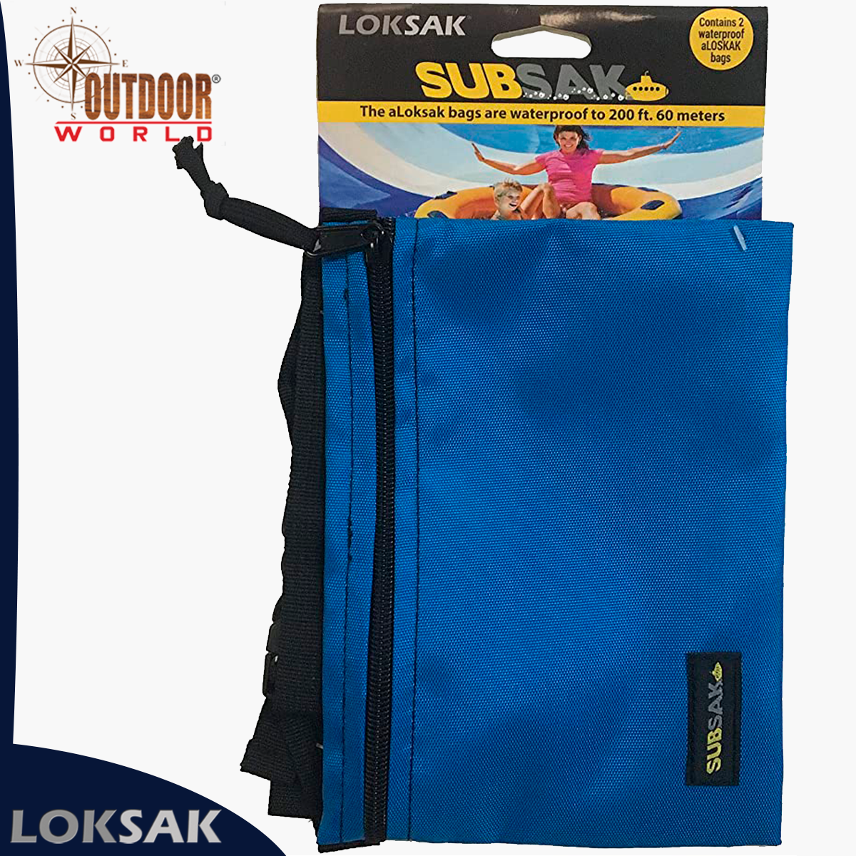 SUBSAK-BK waist pack 8.25" X 6.25" with adjustable strap. Includes 1-B-aLOKD2-4x7 and 1 B-aLOKD-6x6