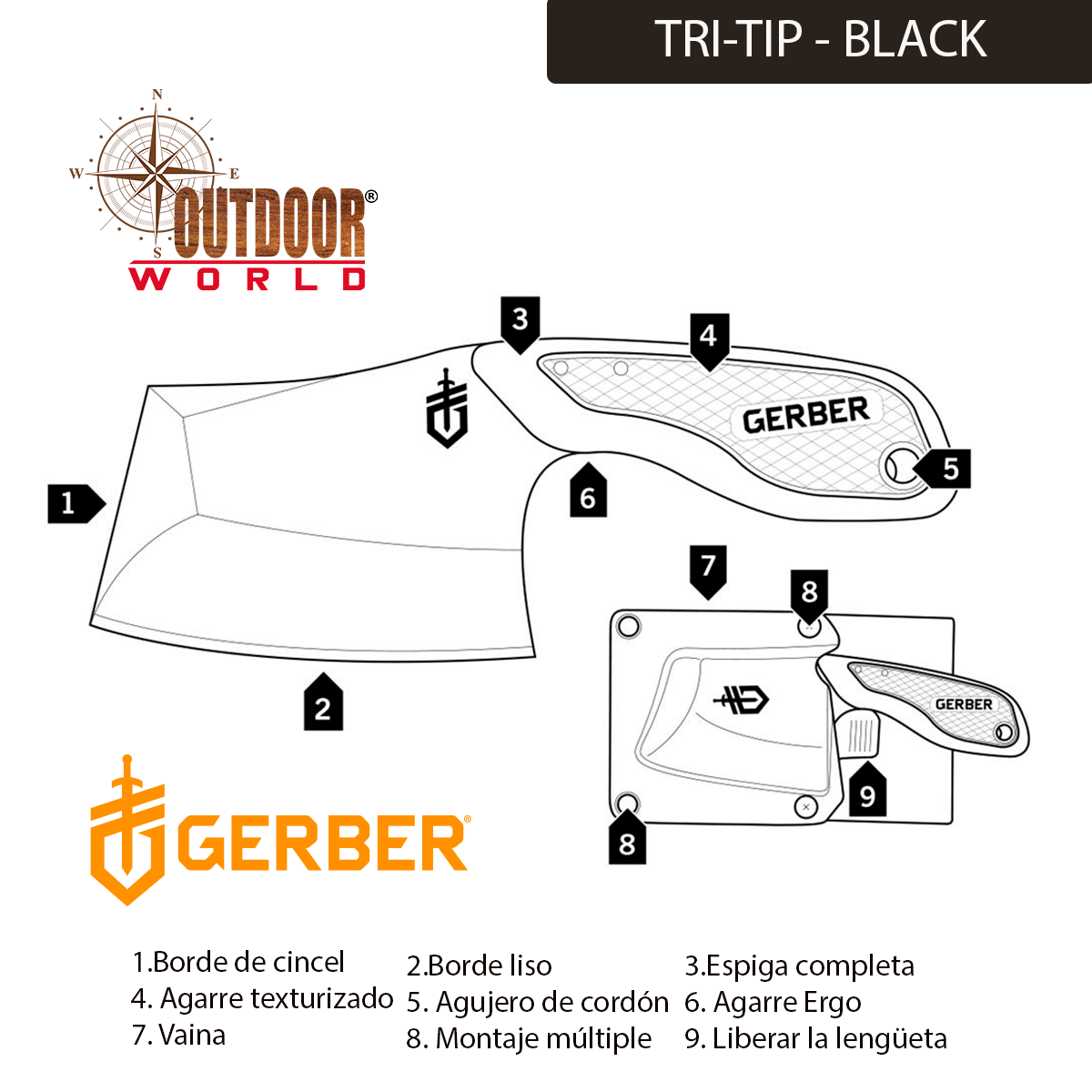 TRI-TIP - BLACK 30-001693