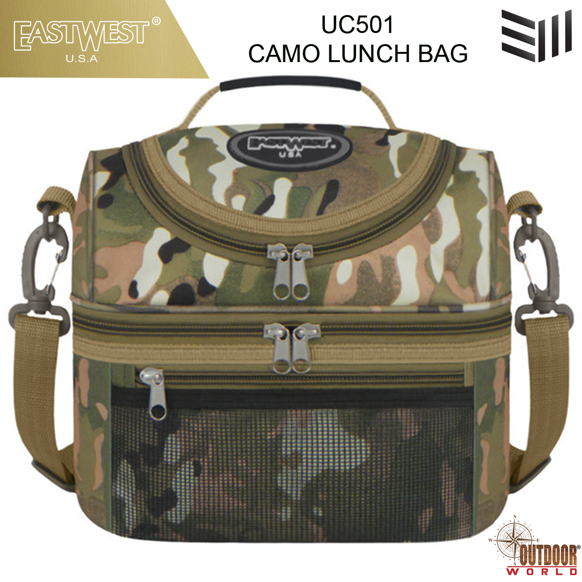 UC501 CAMO LUNCH BAG