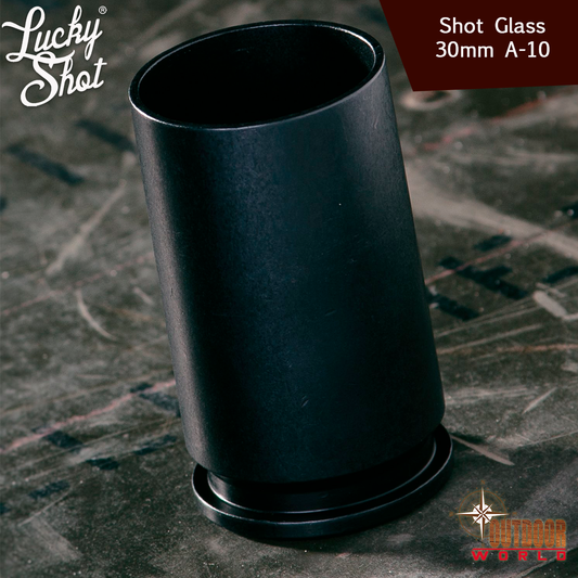 SH30-BKBP / Shot Glass - 30mm A-10 - Black - Blister Pack