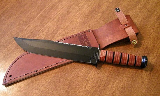 KA-BAR 2217 Big Brother Knife with Leather Handle
