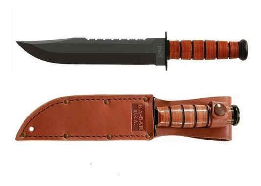 KA-BAR 2217 Big Brother Knife with Leather Handle