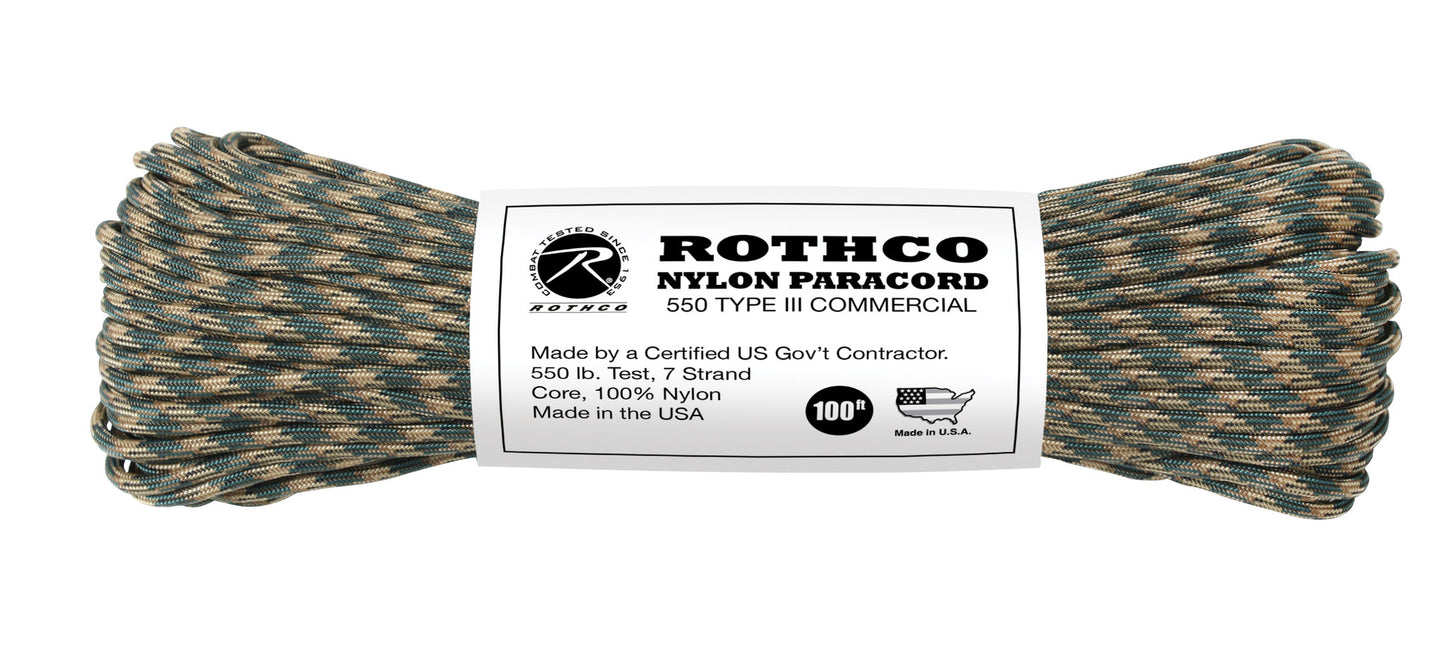 Rothco Nylon Paracord 550 Type III