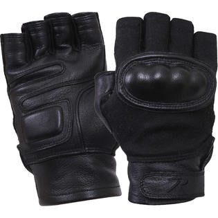 ROTC #5363 Fingerless Hard Knuckle Tactical Gloves