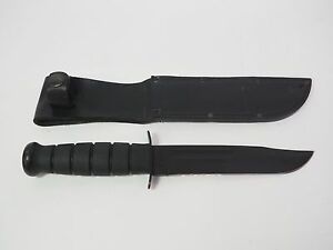 KA-BAR 1211 Blk Fighting Cuchillo con vaina
