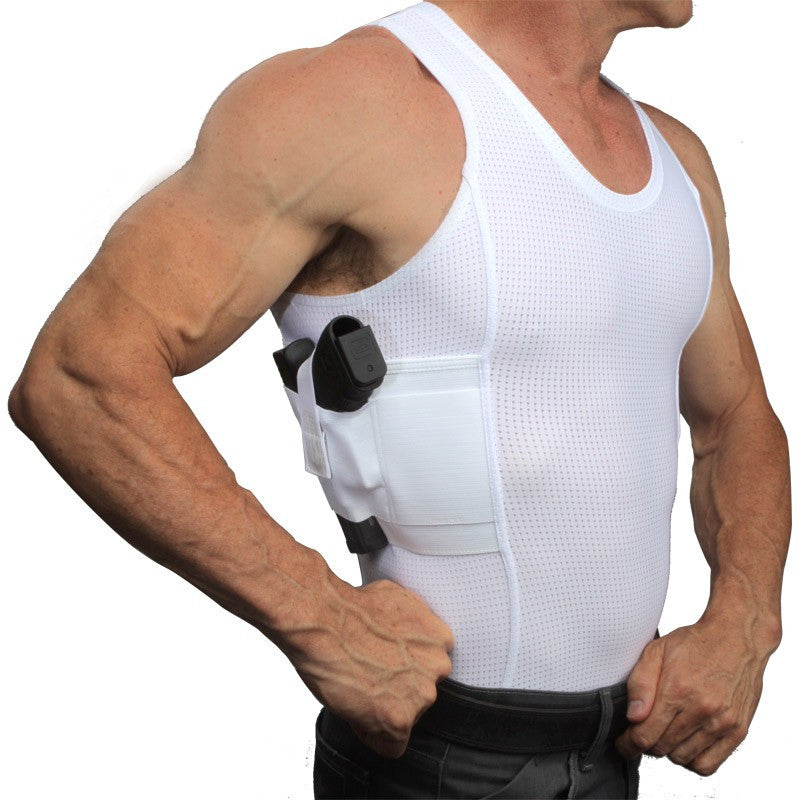 UTUC #T1276WH Concealment Men`s Coolux Tank Top