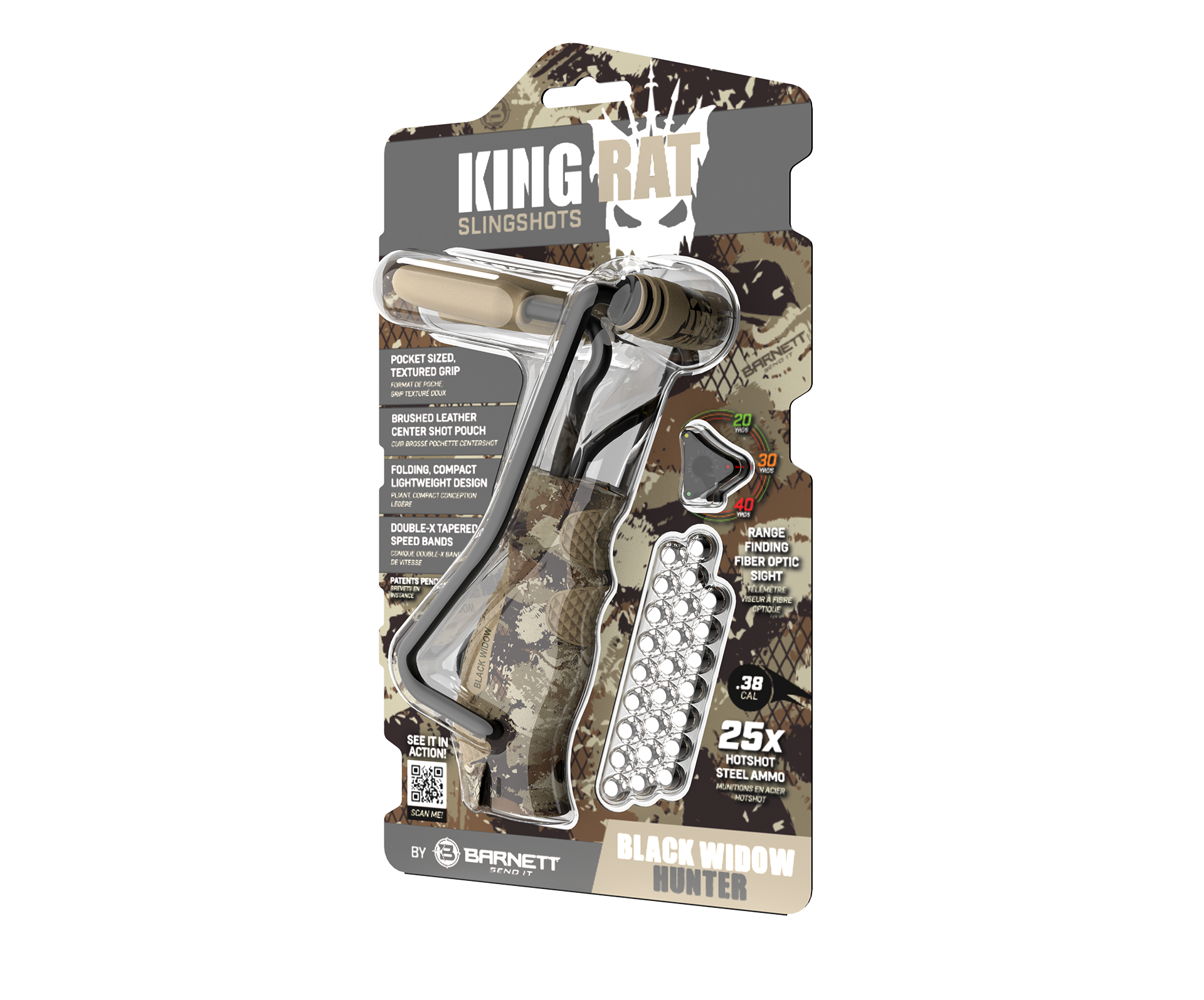 King Rat Slingshots  Black Widow Hunter™