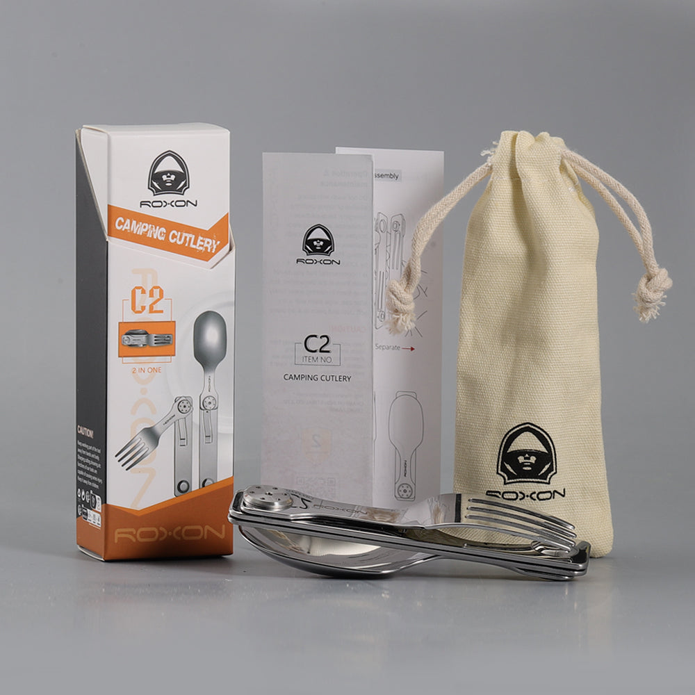 ROXON 2 en 1 C2 Utensillos de camping