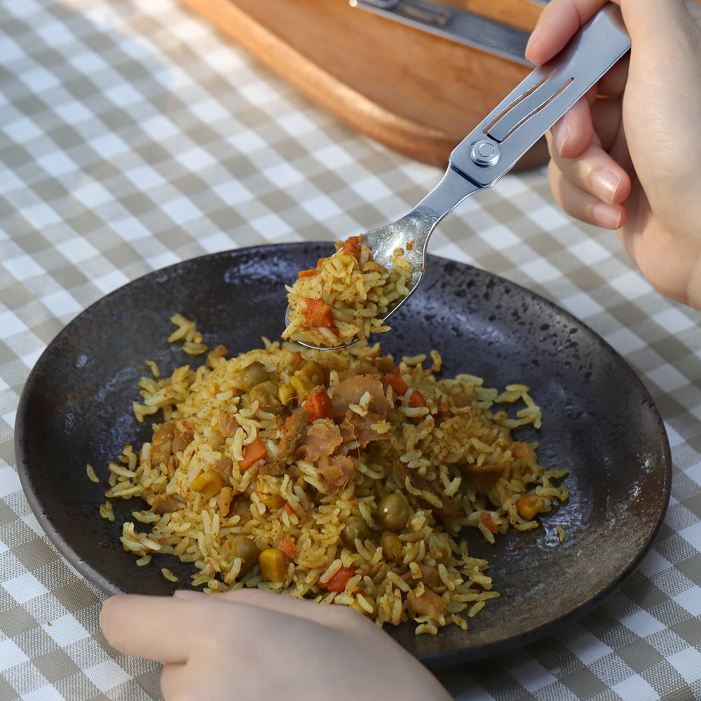 ROXON 2 en 1 C2 Utensillos de camping