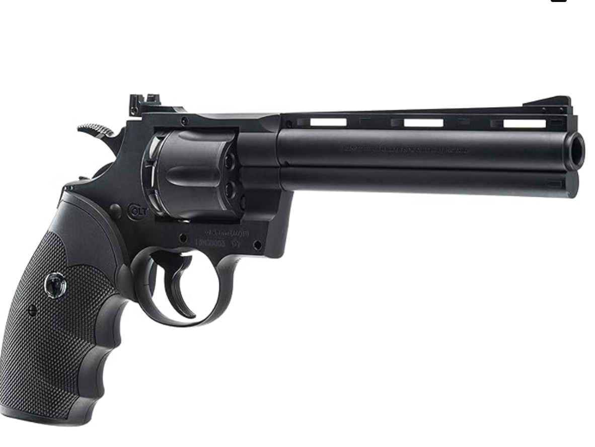 COLT 6 INCH PYTHON .177 C02 BLACK DISPARO