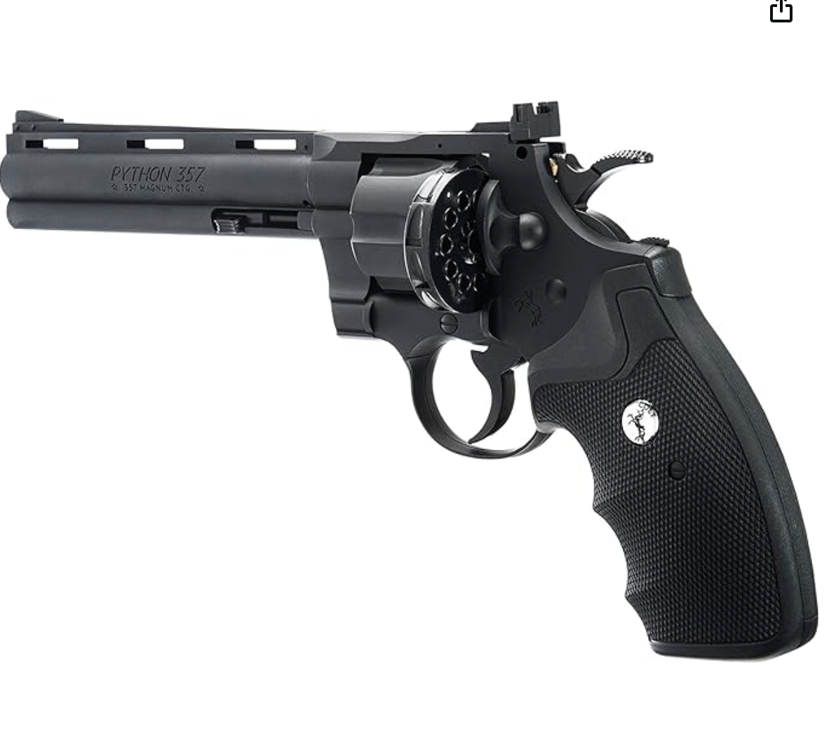 COLT 6 INCH PYTHON .177 C02 BLACK DISPARO