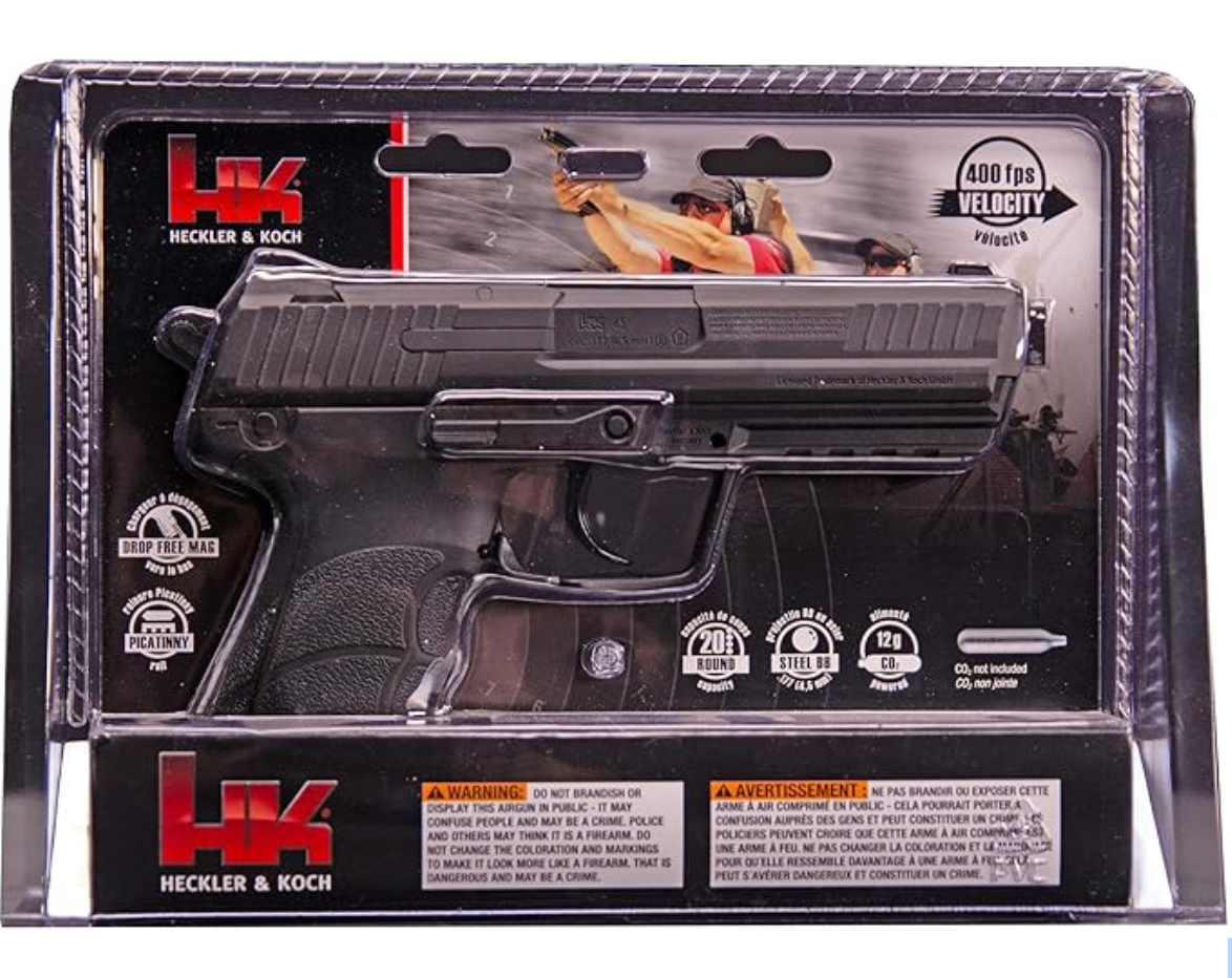 HK45 C02 .177 BLACK DISPARO