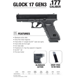GLOCK G17 GEN 3 .177- BLACK DISPARO