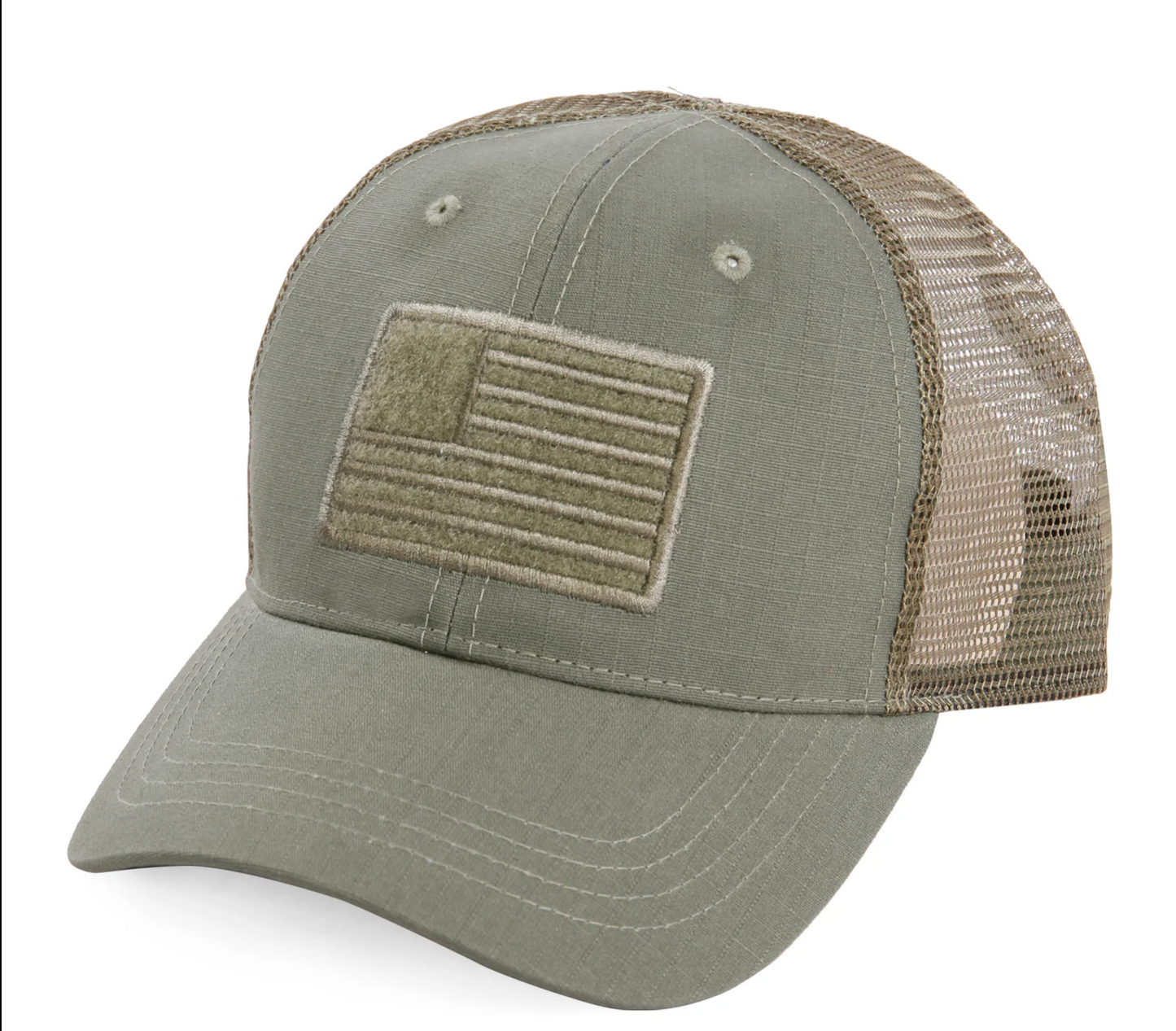 AMERICAN FLAG VELCRO - TRUCKER MESH HAT