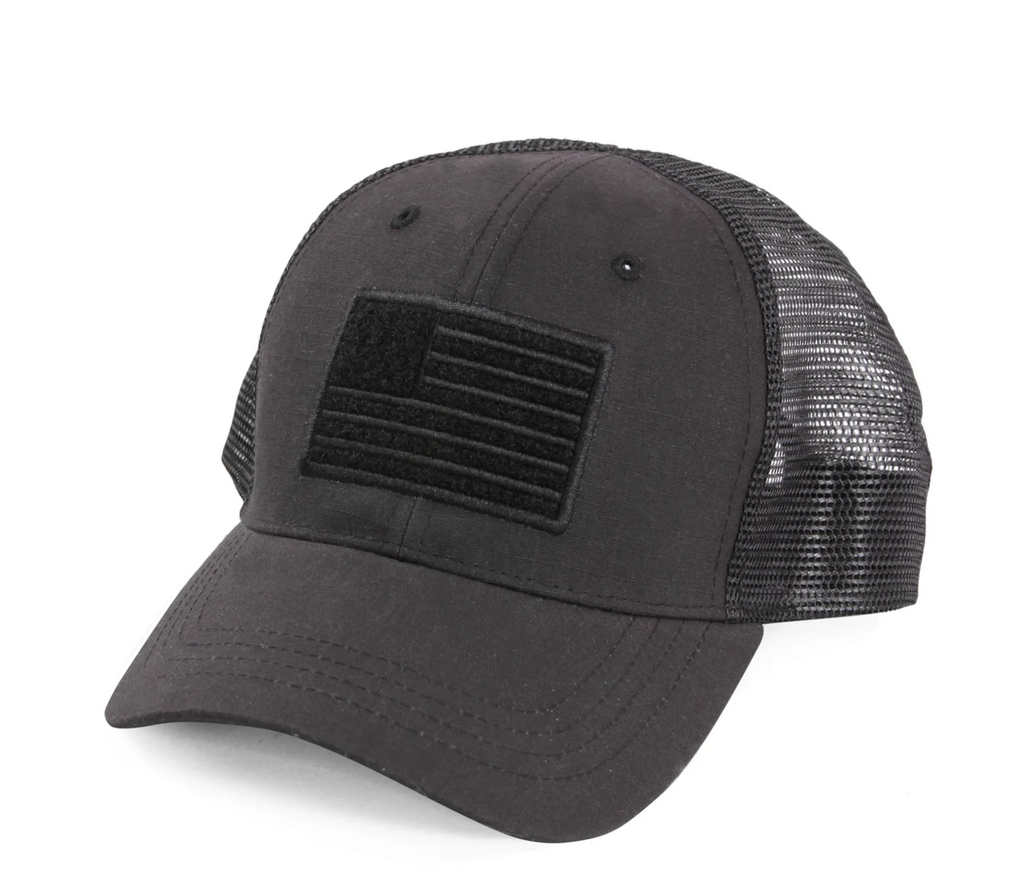 AMERICAN FLAG VELCRO - TRUCKER MESH HAT