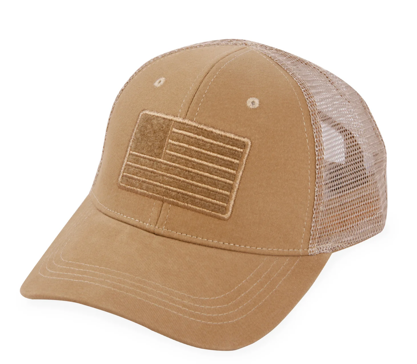 AMERICAN FLAG VELCRO - TRUCKER MESH HAT