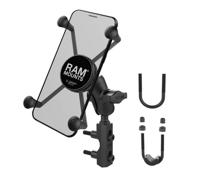 RAM® X-Grip® Large Phone Mount with Brake/Clutch Reservoir Base - Short