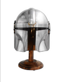 Medieval Warrior Mandalorian Helmet With Stand