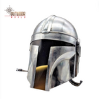 Medieval Warrior Mandalorian Helmet With Stand