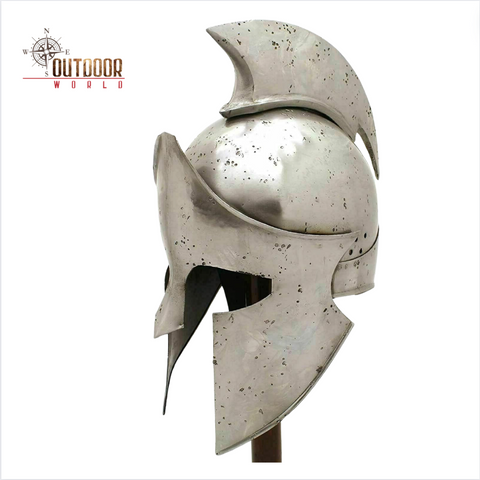 Medieval Warrior Brand 18G  Steel Greek Spartan Helmet
