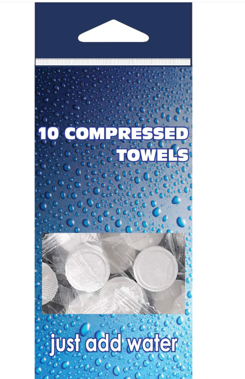 10 Compressed Towels