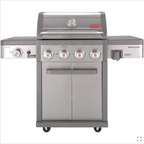 Revolution 4-Burner Gas BBQ Grill with Side Burner
