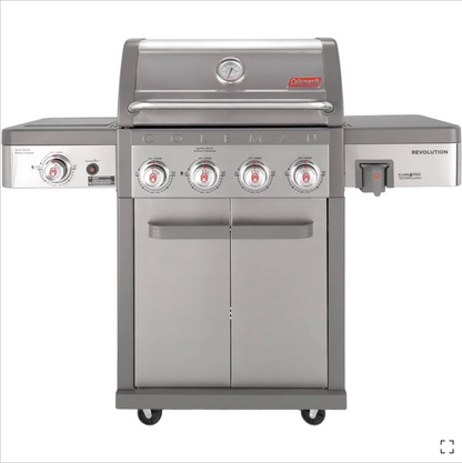 Revolution 4-Burner Gas BBQ Grill with Side Burner