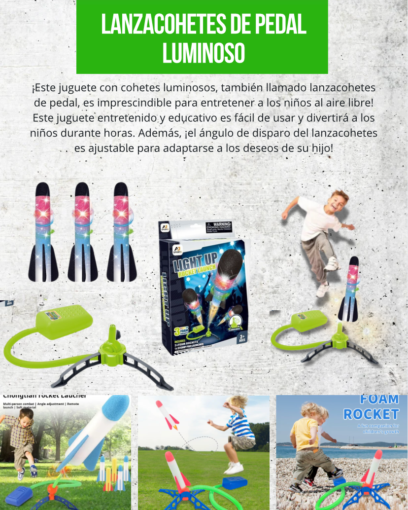 COHETE DE ESPUMA DE LANZADOR DE POTENCIA X3