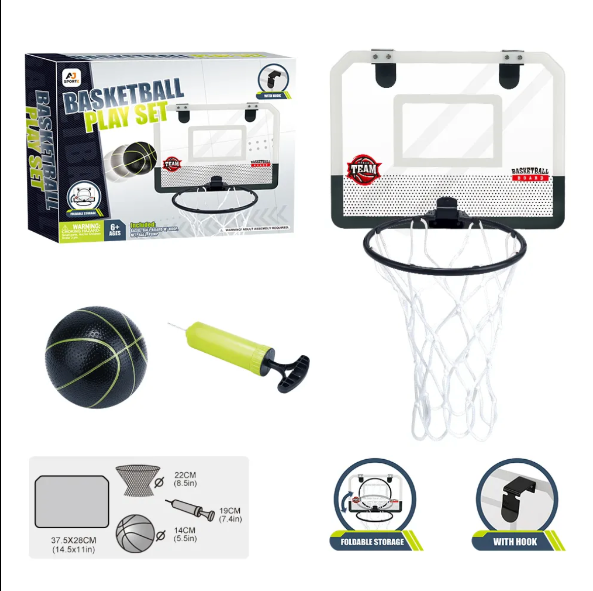 Aro de baloncesto para puerta