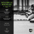 Breakthrough Clean Technologies Rifle Battle Rope 2.0 w/ EVA Case .25, 264 Caliber & 6.5mm.